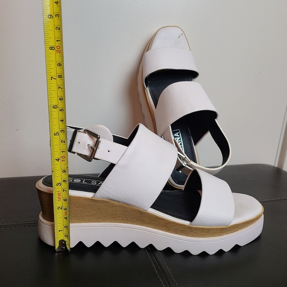 SOL SANA - White Leather Platform Sandal - Picture 16 of 16